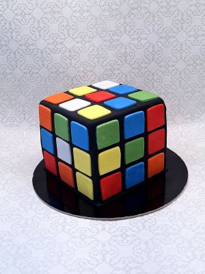 Rubik kocka torta