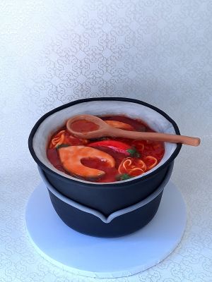 Halászlé torta