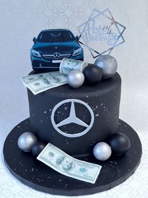 Elegáns autós torta