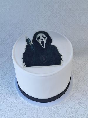 Horror maszk torta