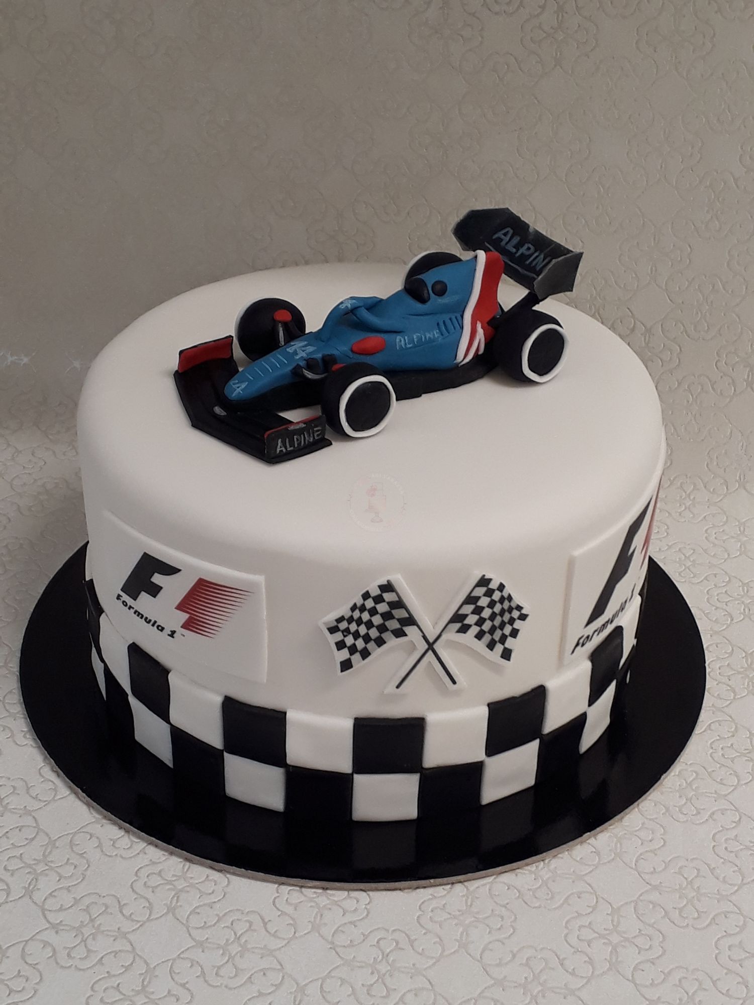 Formula 1 versenyautó torta
